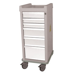 MARKET LAB Standard MRI Cart, Narrow 6-Drawer with Key & Lock EACH ML11788