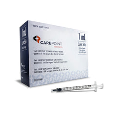 General Purpose Syringe CarePoint™ 1 mL Luer Slip Tip Without Safety  W/O NDL 1ML(100/BX 36BX/CS) MK-1188121