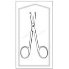 Stitch Scissors Econo Sterile™ Spencer-Littauer 3-1/2 Inch Length Floor / Office Grade Pakistani Stainless Steel Sterile Finger Ring Handle Straight Blunt Tip / Blunt Tip CASE OF 100 MK-1190465
