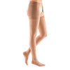 Compression Stocking Mediven Thigh High with Waist Attachment / Right Size 3 Beige Open Toe  MK-1192089