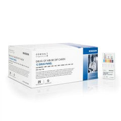 Drugs of Abuse Test Kit McKesson Consult™ AMP, BAR, BZO, COC, mAMP/MET, MDMA, MOP, MTD, OXY, PCP, TCA, THC 25 Tests CLIA Waived BOX OF 25 MK-1192823