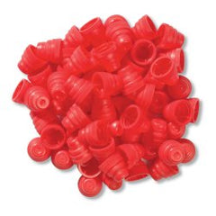 Tube Closure Polyethylene Plug Cap Red For use with Test Tubes, Centrifuge Tubes and Specialty Tubes NonSterile PACK OF 1000 MK-1192871