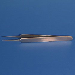 Jeweler Forceps Econo Sterile™ No. 5 Floor / Office Grade Pakistani Stainless Steel Sterile NonLocking Thumb Handle Straight Fine, Pointed Tips CASE OF 10 MK-1193796