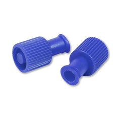 Dual Function Syringe Cap McKesson Blue, Dual Capacity, Sterile (100/BX) MK-1194221