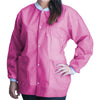Lab Jacket FitMe™ Raspberry Pink Large Hip Length 3-Layer SMS Disposable MK-1194431
