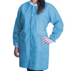 Lab Coat FitMe™ Sky Blue Large Knee Length 3-Layer SMS Disposable MK-1194501