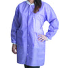 Lab Coat FitMe™ Purple Large Knee Length 3-Layer SMS Disposable MK-1194516