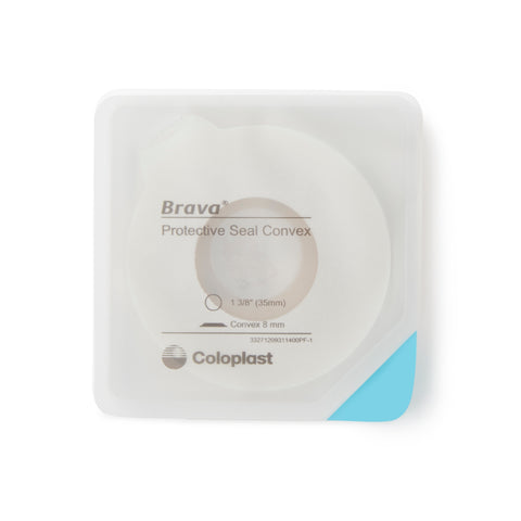 Ostomy Seal Brava® Convex, Starter Hole 1-3/8 Inch (35mm) For Use with Ostomy Pouch (10/BX) MK-1194628