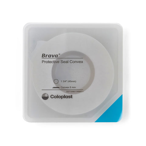 Ostomy Seal Brava® Convex, Starter Hole 1-3/4 Inch (45mm) For Use with Ostomy Pouch (10/BX) MK-1194630