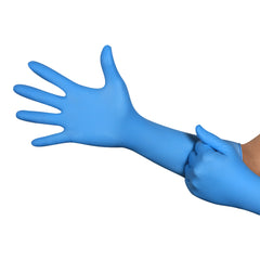 Utility Glove Micro-Touch® Central Supply SPD Plus Small Nitrile Blue 16 Inch Length Beaded Cuff NonSterile  DECONTAM BIOHAZ LF NITRILE SM DISP (50/BX 10BX/CS) MK-1195188