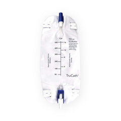 Urinary Leg Bag TruCath™ Premium Without Valve Sterile 500 mL Vinyl / Flocked (24/CS) MK-1195238