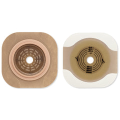 Ostomy Barrier New Image™ Flat CeraPlus™ Precut, Extended Wear Adhesive Tape Borders 1-3/4 Inch Flange Green Code System 1-1/4 Inch Opening (5/BX) MK-1195895