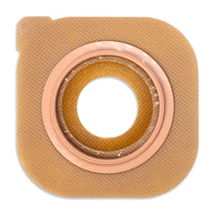 Ostomy Barrier New Image™ Flat CeraPlus™ Precut, Extended Wear Without Tape 2-1/4 Inch Flange Red Code System 1-3/8 Inch Opening (5/BX) MK-1195902