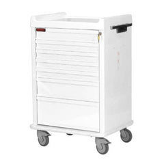 MARKET LAB Standard MRI Cart, 7-Drawer with Key & Lock • White EACH ML11964-WH