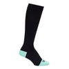 Maternity Compression Socks Motif Medical Knee High Medium Black / Green Closed Toe MK-1196683