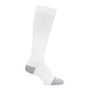 Maternity Compression Socks Motif Medical Knee High Large White / Gray Closed Toe MK-1196688