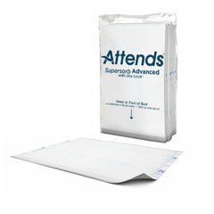 Disposable Underpad Attends® Supersorb Advanced Low Air Loss 30 X 36 Inch Dry-Lock® Core Heavy Absorbency  (5/BG 12BG/CS) MK-1197060