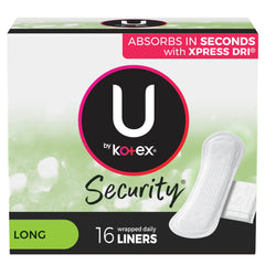Panty Liner U by Kotex® Security® Lightdays Regular Absorbency INDIVIDUAL WRAP (16/PK 12PK/CS) MK-1197231