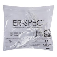 Vaginal Speculum ER-SPEC® Pederson NonSterile Office Grade Acrylic Small Double Blade Duckbill Disposable Built-In Light Source Box of 18 MK-1198181