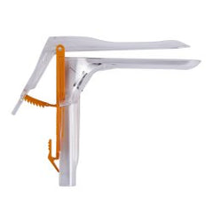 Vaginal Speculum ER-SPEC® Pederson NonSterile Office Grade Acrylic Medium Double Blade Duckbill Disposable Built-In Light Source Box of 18 MK-1198182