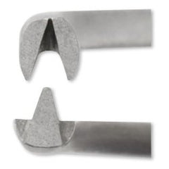 Iris Forceps Centurion® 4 Inch Length Floor / Office Grade Stainless Steel Sterile NonLocking Thumb Handle Half Curved 1 X 2 Teeth CASE OF 20 MK-1198474