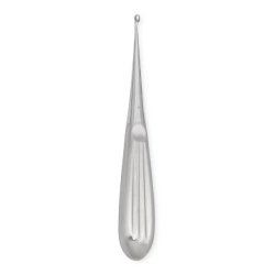 Bone Curette Centurion® Bruns 6-1/4 Inch Length Hollow Handle with Grooves Size 0 Tip Straight Oval Cup Tip Case of 20 MK-1198478