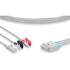 Pinch / Grabber Connector GE Healthcare 3 Foot For use with ECG 3 Lead Wire LEADWIRE SET, ECG 3LEAD GRABBER AHA 74CM 29" Each MK-1198662