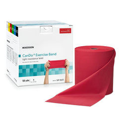 Exercise Resistance Band McKesson CanDo® Red 5 Inch X 50 Yard Light Resistance MK-1199530