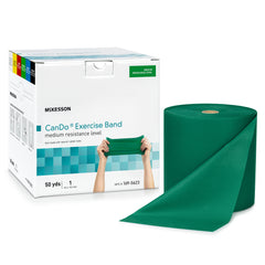 Exercise Resistance Band McKesson CanDo® Green 5 Inch X 50 Yard Medium Resistance MK-1199532