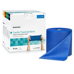 Exercise Resistance Band McKesson CanDo® Blue 5 Inch X 50 Yard Heavy Resistance MK-1199539