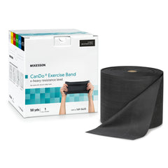 Exercise Resistance Band McKesson CanDo® Black 5 Inch X 50 Yard X-Heavy Resistance MK-1199542