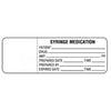 Pre-Printed Label UAL™ Anesthesia Label White Paper Syringe Medication Patient_Drug_Amt_Prepared Date_Tm_Prepared by_Exp Date_ Black Syringe Label 1 X 3 Inch MK-1200069