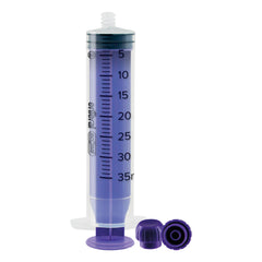 Enteral / Oral Syringe ISOSAF™ 35 mL Enfit Tip Without Safety W/PUSH FIT CAP PUR 35ML (50/BX) MK-1200568