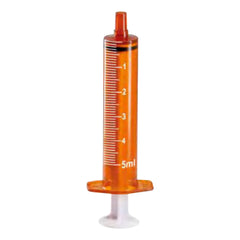 Oral Syringe 5 mL Oral Tip Without Safety ORAL AMBER BARREL W/CAP 5ML (500/BX) MK-1200581
