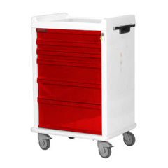 MARKET LAB Standard MRI Cart, 6-Drawer with Key & Lock EACH ML12019