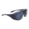 Sunglasses SolarShield® Fit Over Uncoated Smoke Tint Polycarbonate Lens Black Frame Over Ear One Size Fits Most MK-1202510