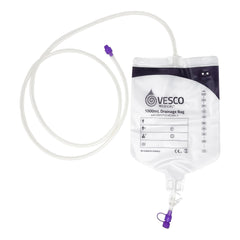 Enteral Drainage Bag with ENFit™ Connector Vesco Medical™ 60 Inch Tubing 1000 mL Sterile W/ENFIT 60" 150CM TUBING STR 1000ML (30/CS MK-1204796