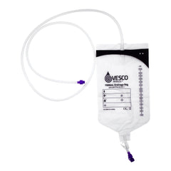 Enteral Drainage Bag with ENFit™ Connector Vesco Medical™ 60 Inch Tubing 1500 mL Sterile  W/ENFIT 60" 150CM TUBING STR 1500ML (30/CS MK-1204797