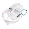 NonRebreather Oxygen Mask MedSource Elongated Style Adult Medium Adjustable Head Strap / Nose Clip MK-1205049