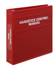 Binder Carstens 3 Ring Burgundy Side Opening NARCOTICS CONTROL DOCUMENTS 3RING RED 4" MK-1206130
