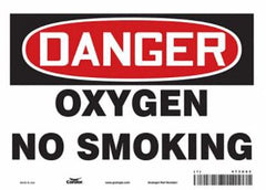 Floor Sign Danger HCL Danger Oxygen No Smoking MK-1207164