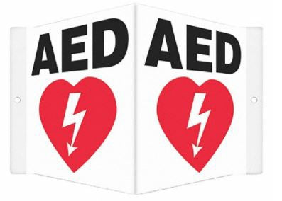 Wall Sign First Aid HCL AED HIGH VISIBILITY MK-1207168