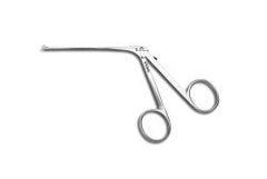 Ear Forceps Integra® ENT 3 Inch Length OR / Surgical Grade German Stainless Steel NonSterile NonLocking Finger Ring Handle Straight Delicate, Round Cup Tips EACH MK-1207713