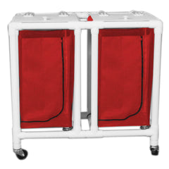 market leb Regular Capacity Double PVC Hamper Carts each ML12092
