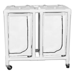 market leb Regular Capacity Double PVC Hamper Carts each ML12092