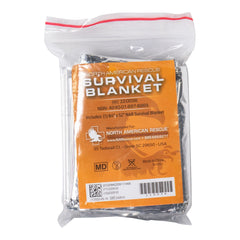 Emergency Blanket North American Rescue® 56 X 84 Inch Mylar / Polyethylene 1.84 oz. MK-1210528