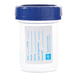 Specimen Container Click-N-Close 90 mL (3 oz.) Screw Cap Patient Information Sterile CASE OF 100 MK-1210782