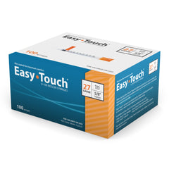 Standard Insulin Syringe with Needle EasyTouch™ 1 mL 5/8 Inch 27 Gauge NonSafety Thin Wall  EASY TOUCH 1CC 27GX5/8" (100/BX 5BX/CS) MK-1211267
