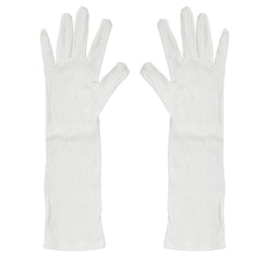 Infection Control Glove One Size Fits Most Cotton White 15 Inch Length Hemmed Cuff Sterile Pair SPECIALTY 100% COTTON STR L/F WHT (1PR/PK 24PK/CS) MK-1211541