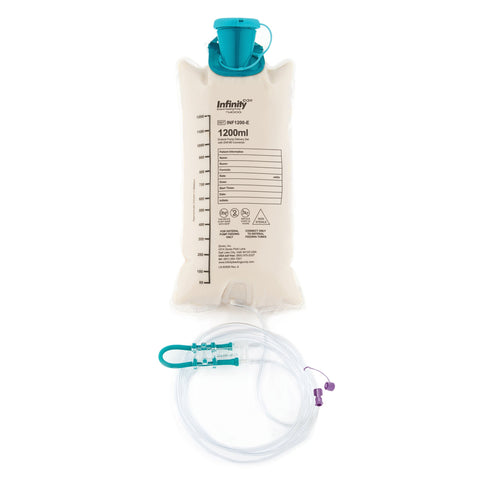 Enteral Feeding Pump Bag Set with ENFit® Connector Infinity® 1200 mL Silicone NonSterile ENFit® Connector (30/CS) MK-1211722